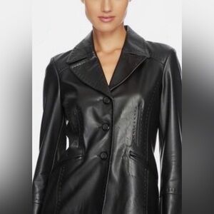 Anne Klein Black Leather Jacket